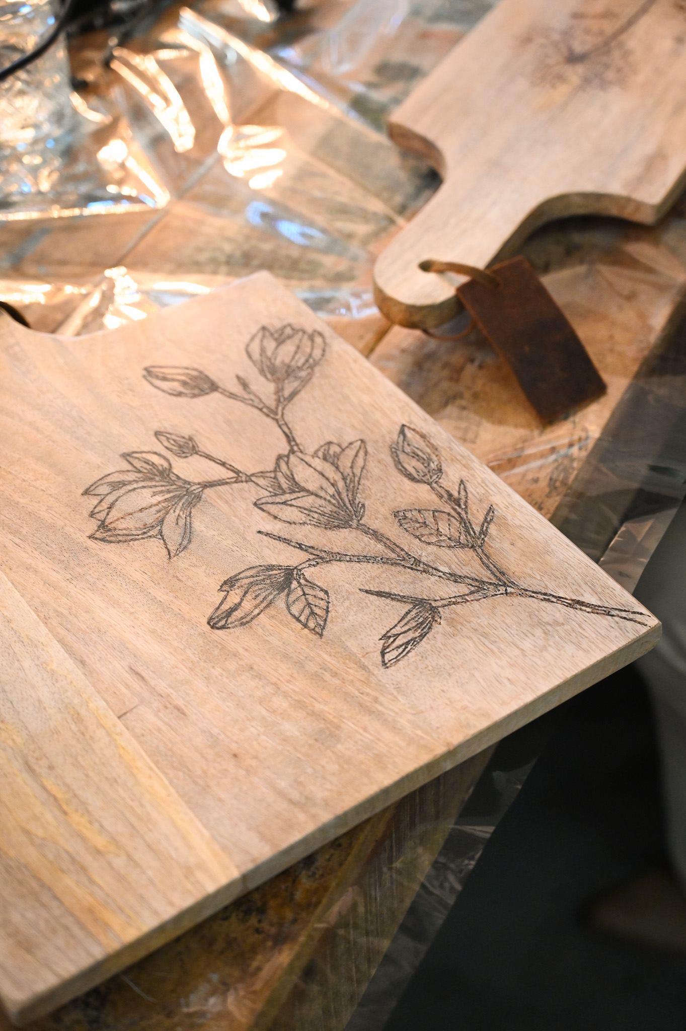 Houtbranden Tapasplank workshop, Lieks Atelier